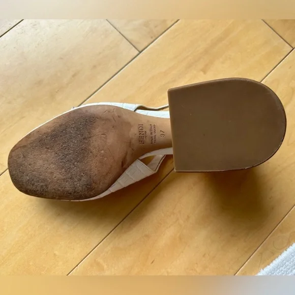 Fendi Slingback Loafer Pumps (perfect condition)